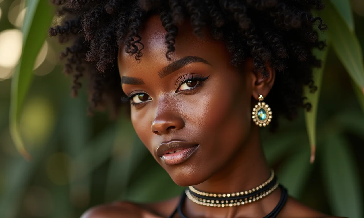 Acessórios que complementam a maquiagem estilo dark baddie.