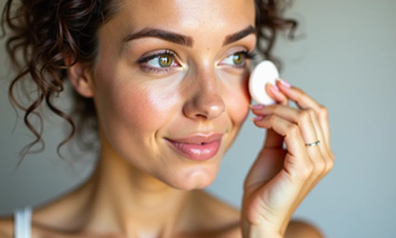 Aplicação de base leve para um look natural.