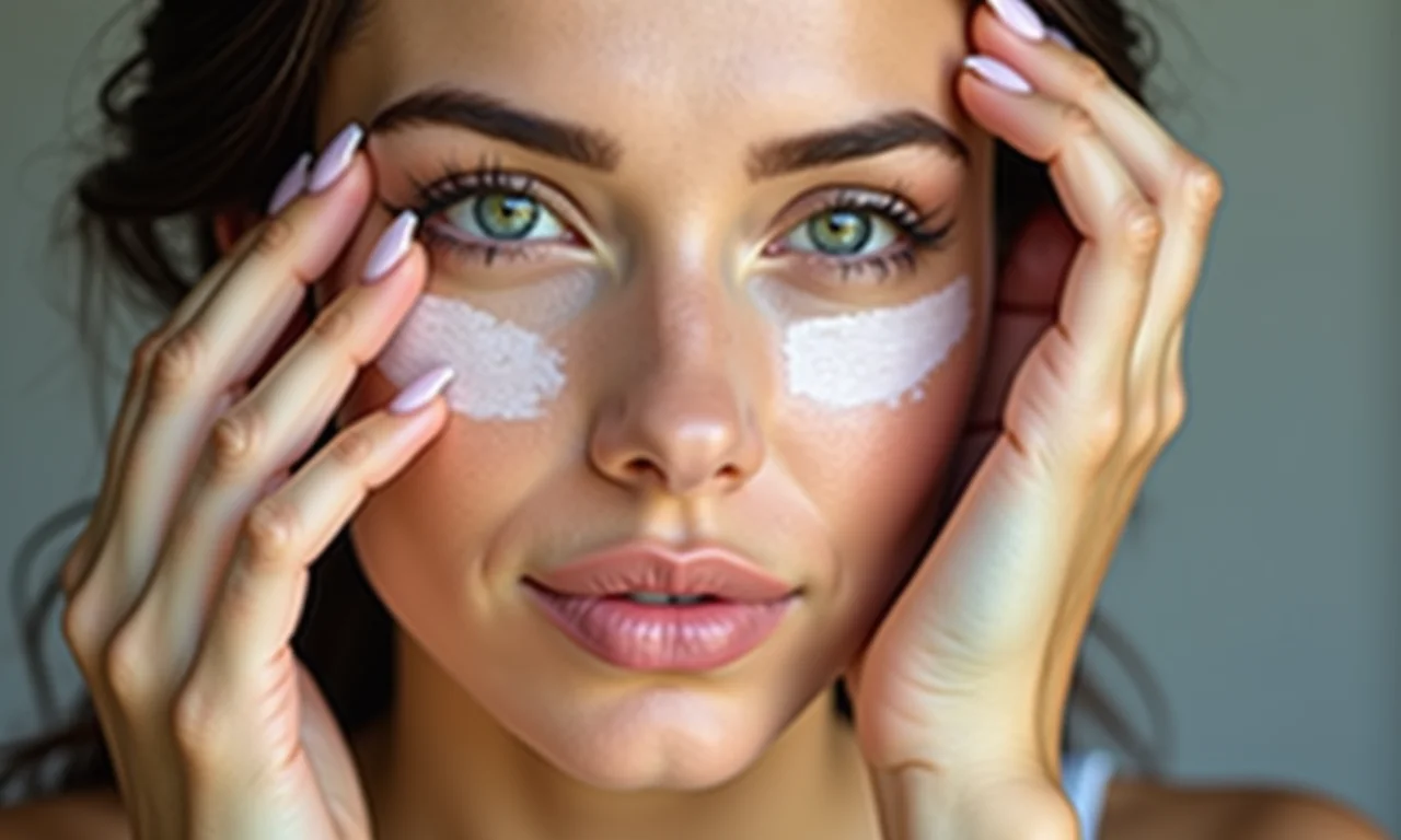 Aplicação de primer fixador antes da maquiagem.