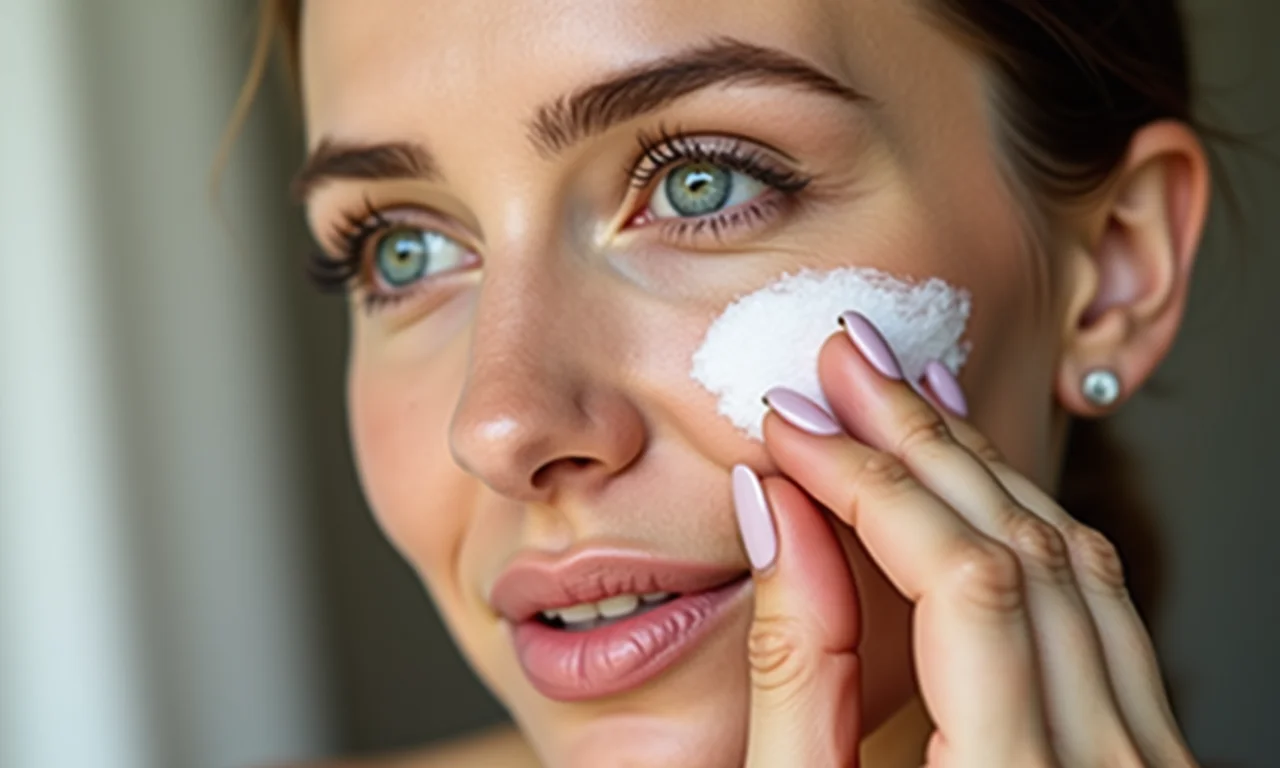 Aplicação de primer preenchedor para uma pele lisa.