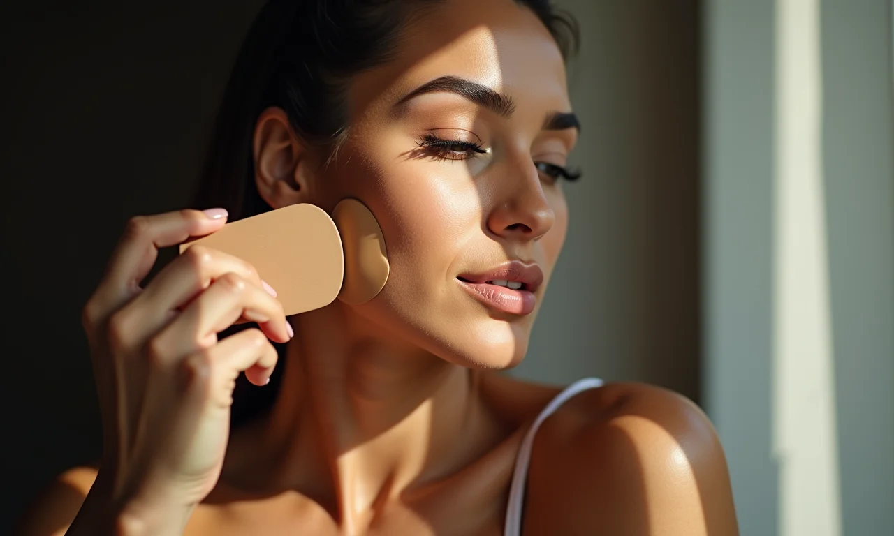 Aplicando base matte para uma pele perfeita e sem brilho.