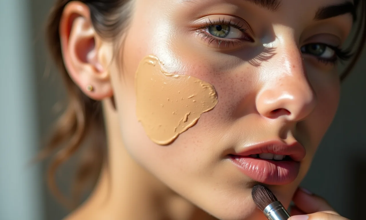 Base de alta cobertura camuflando cicatrizes