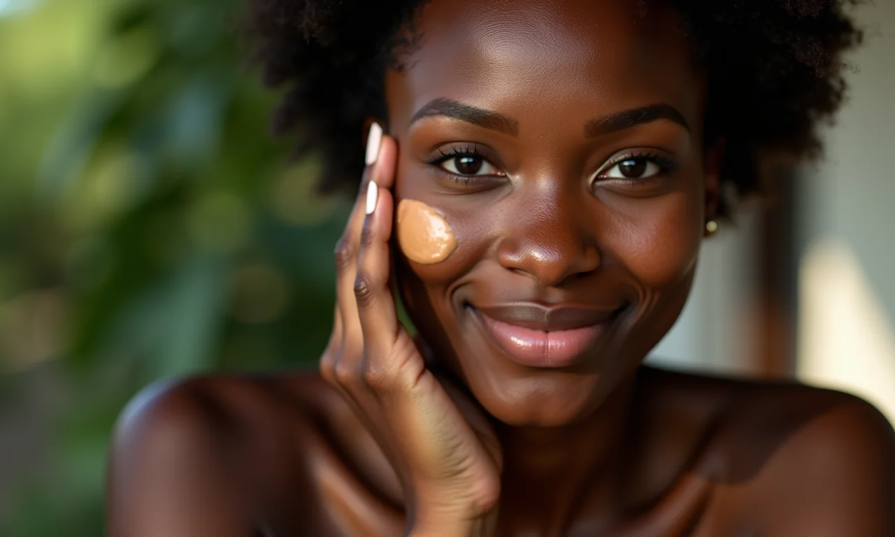 Base de cobertura leve para não esconder as sardas.