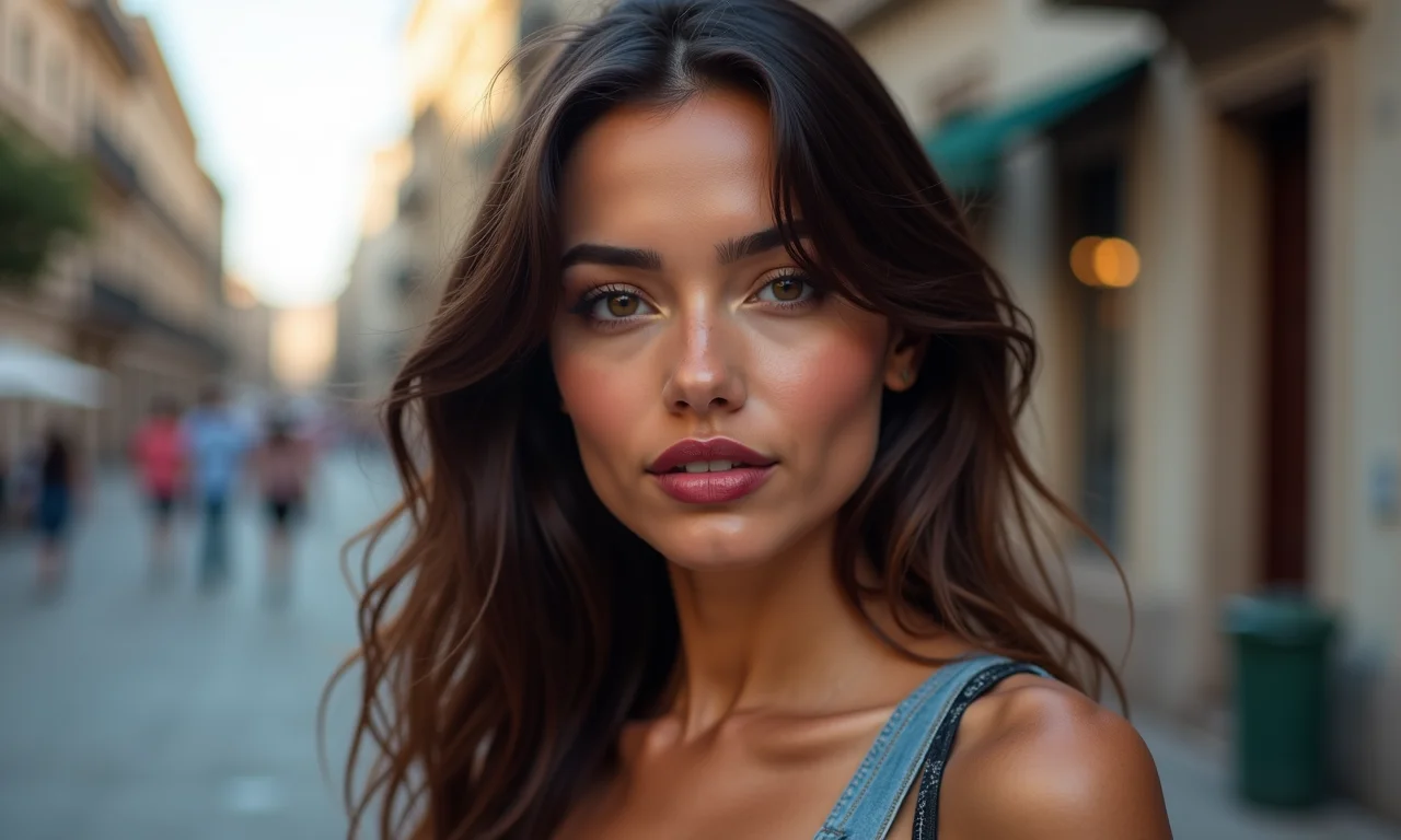 Batom borradinho para um toque despojado.