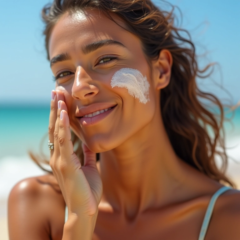 BB cream com proteção solar.