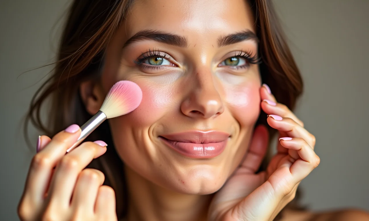 Blush cremoso para um toque de saúde e viço.
