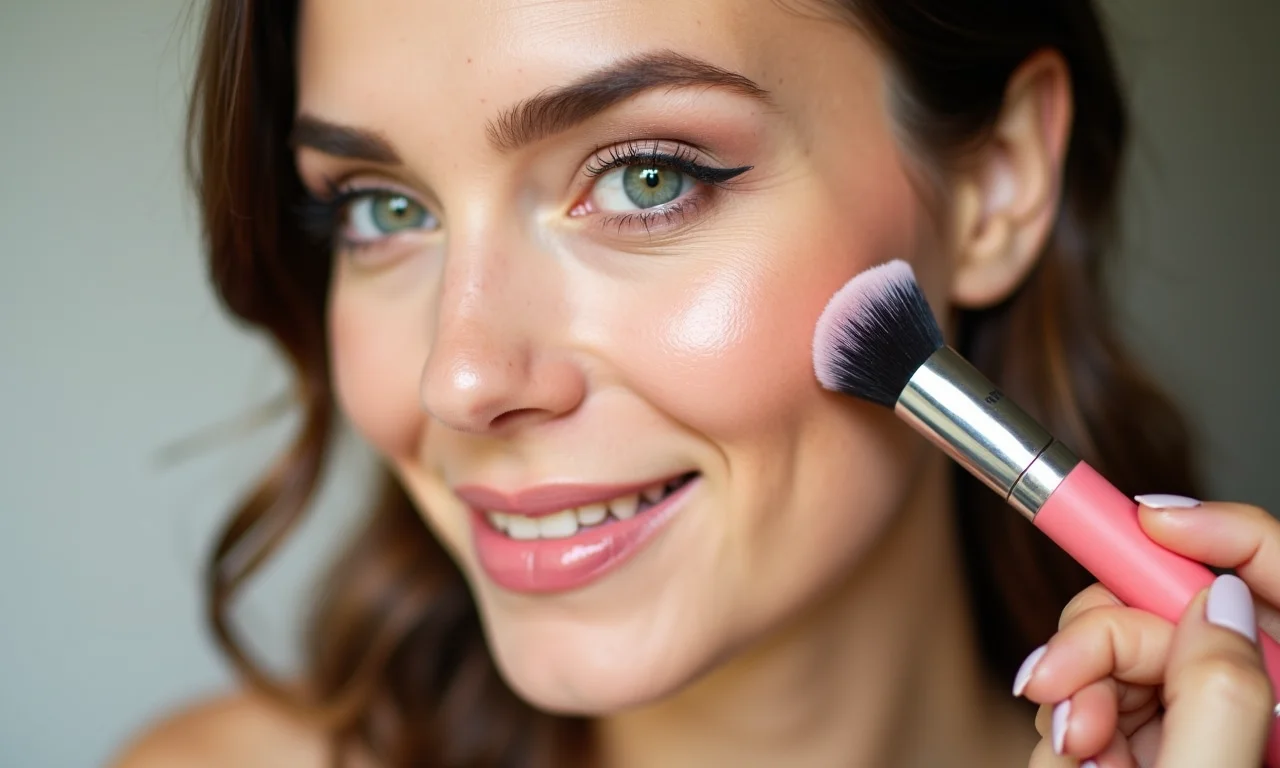 Blush e iluminador para toque saudável