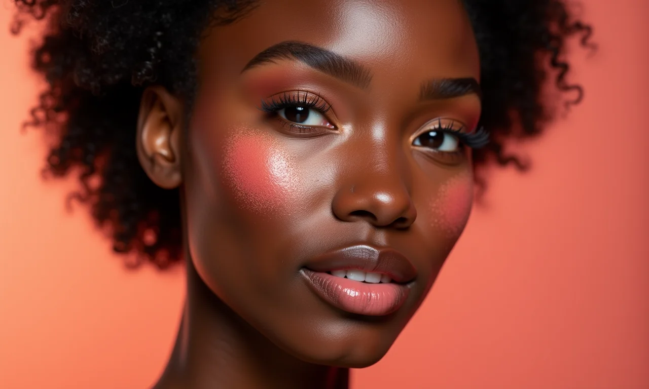 Blush em tons quentes para um glow natural.