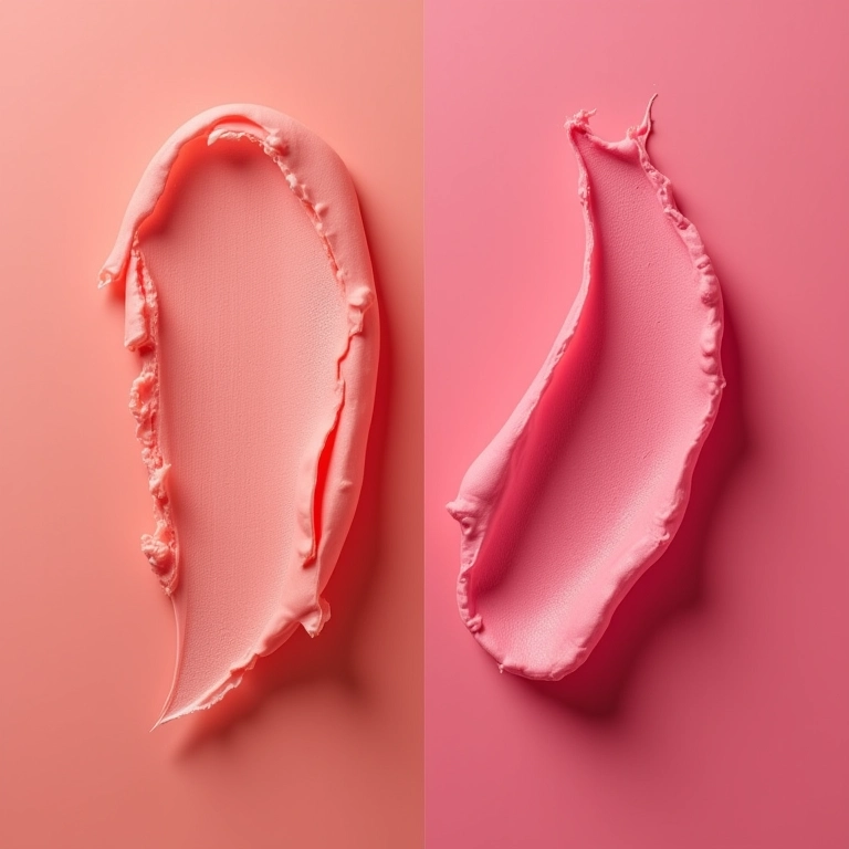 Blush matte e cintilante lado a lado.