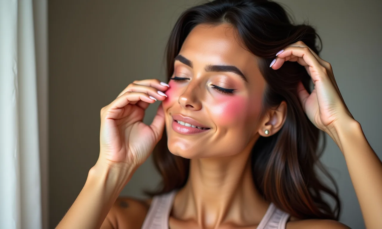Blush para um ar de saúde na maquiagem.