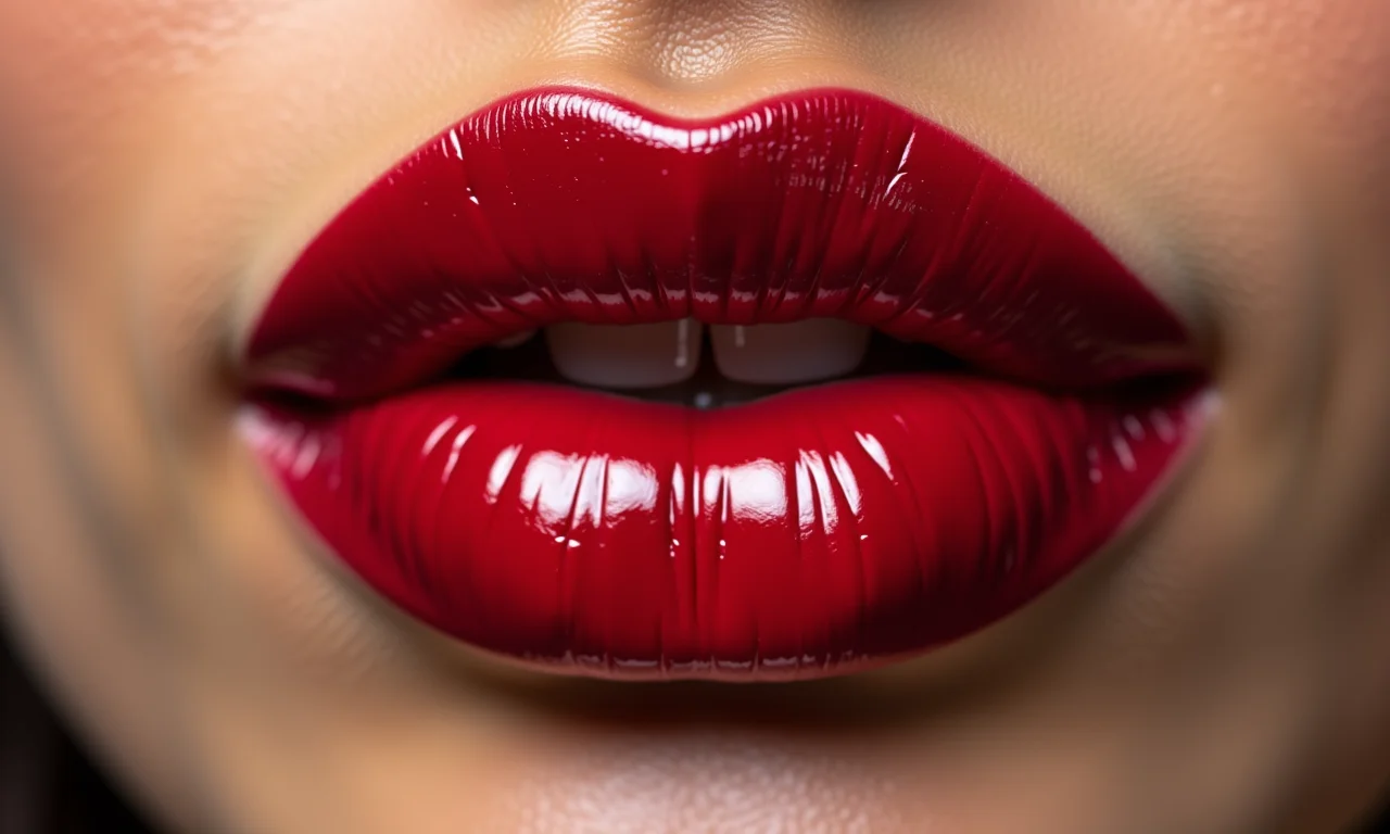 Boca tudo ou nada com batom impactante.