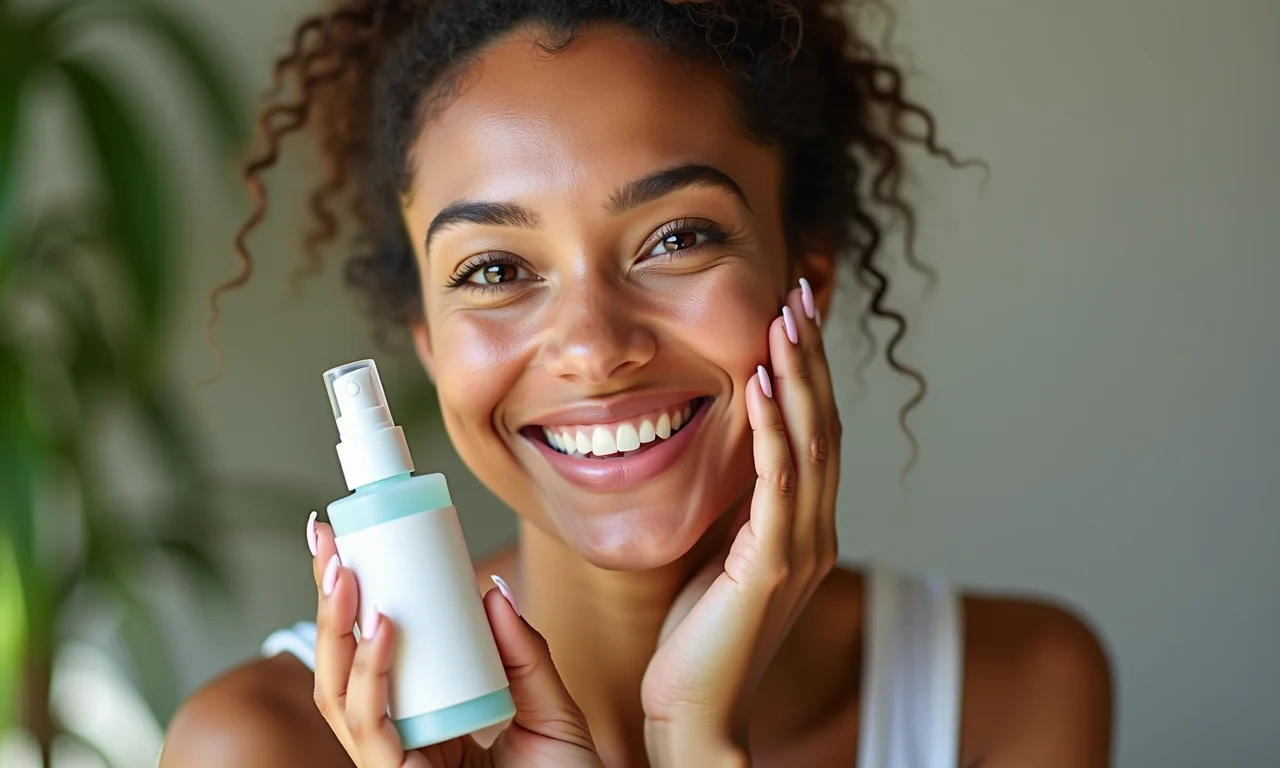 Bruma fixadora para pele seca: hidratação prolongada.