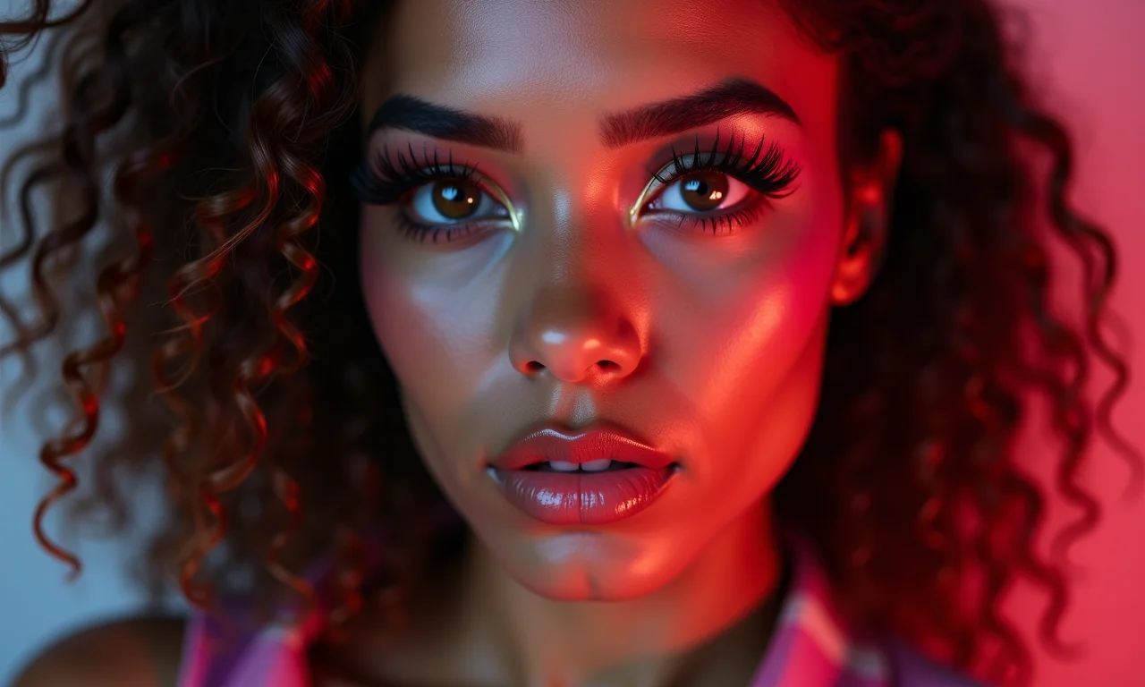 Cílios postiços dramáticos para um olhar poderoso.