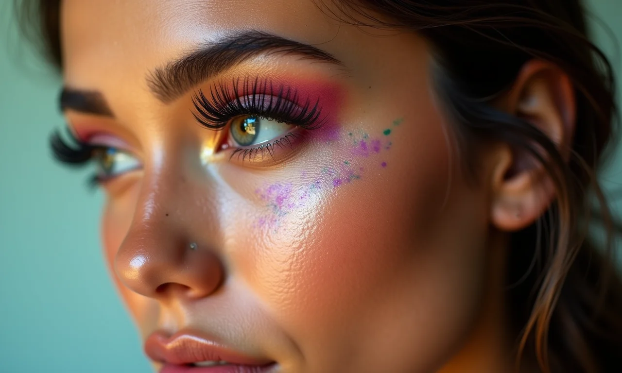 Combinando os cílios magnéticos com sua maquiagem.