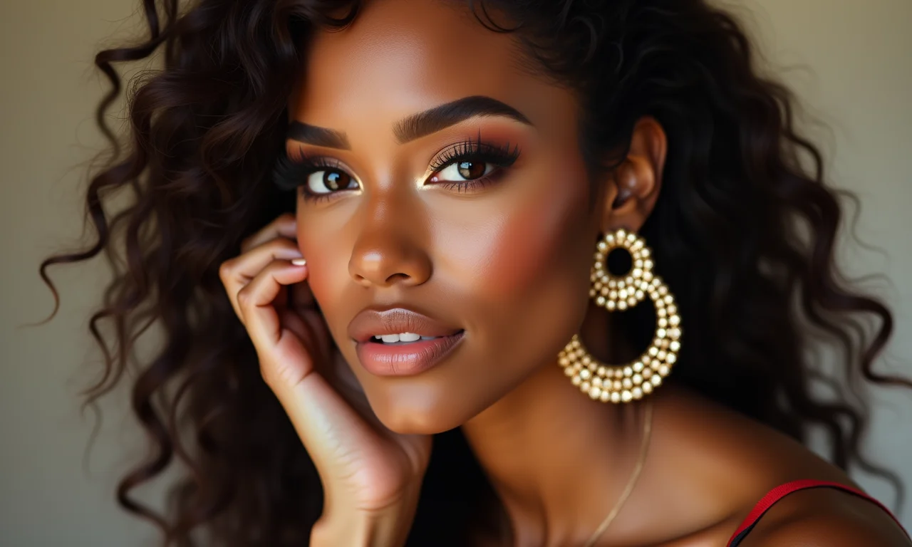 Combine a maquiagem com acessórios statement.