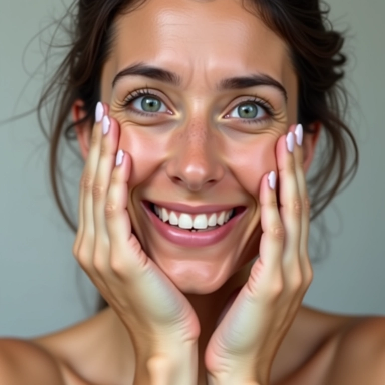 Comparativo: pele oleosa antes e depois do uso do CC Cream Oil-Free.