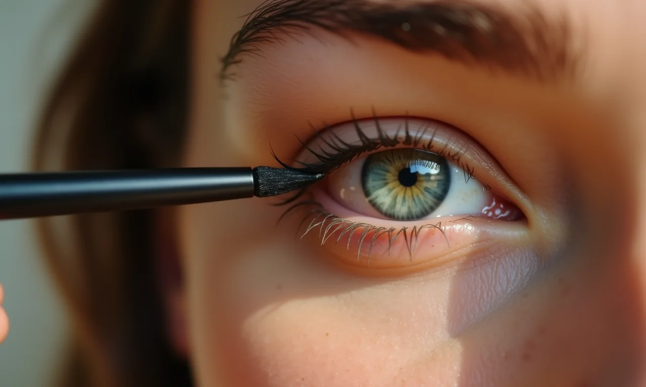 Conectando a extensão ao côncavo do olho.