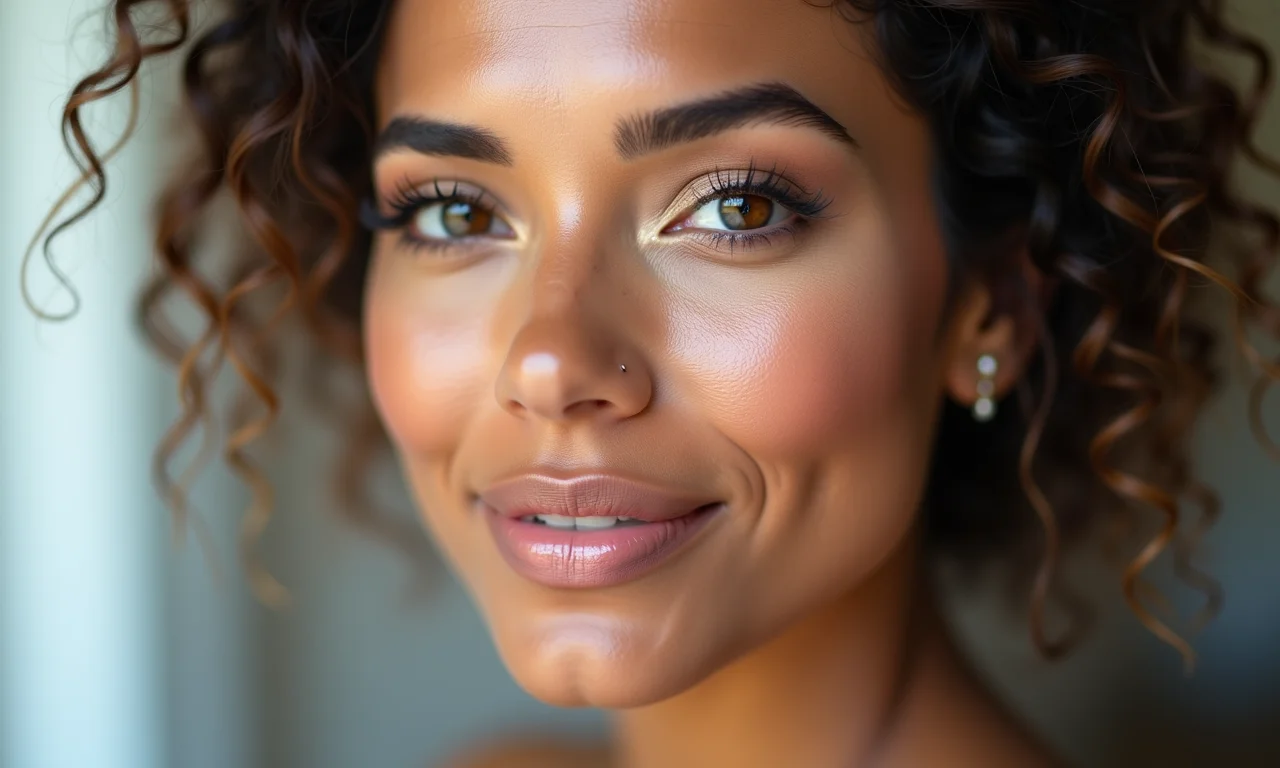 Contornando e iluminando o rosto.