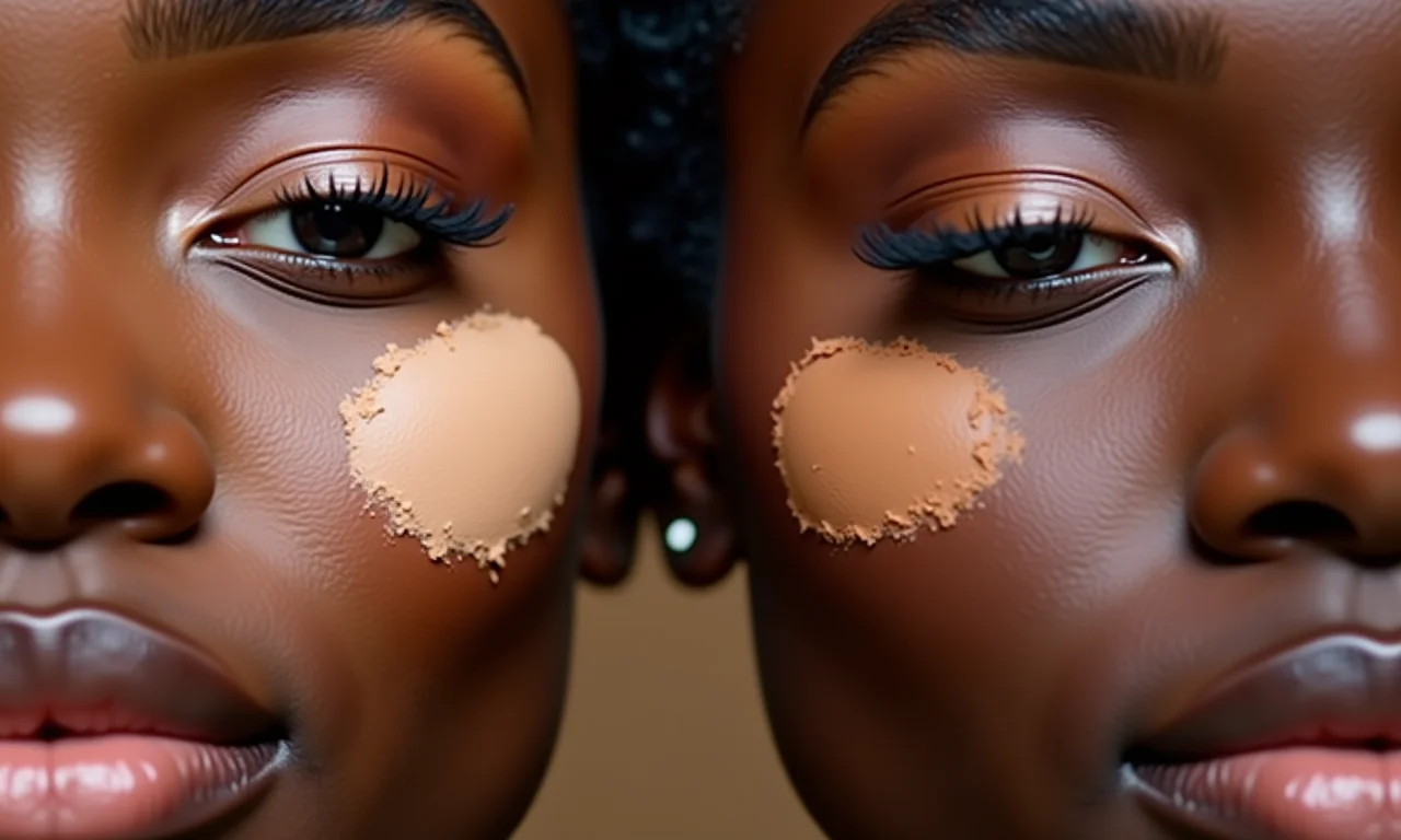 Contorno em pó vs. cremoso para pele negra.