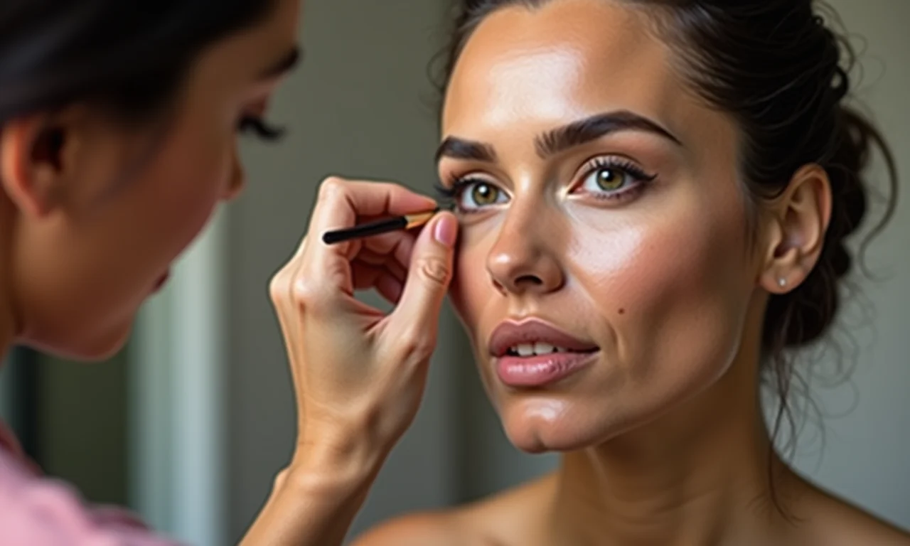 Contorno facial para um rosto esculpido.