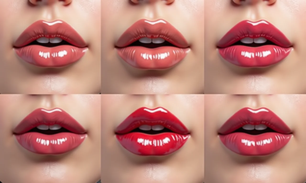 Contorno labial para diferentes formatos de lábios.