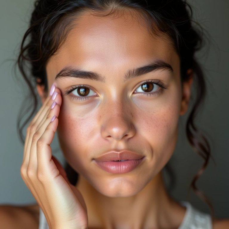 Corretivo oil-free disfarçando olheiras em pele brasileira.