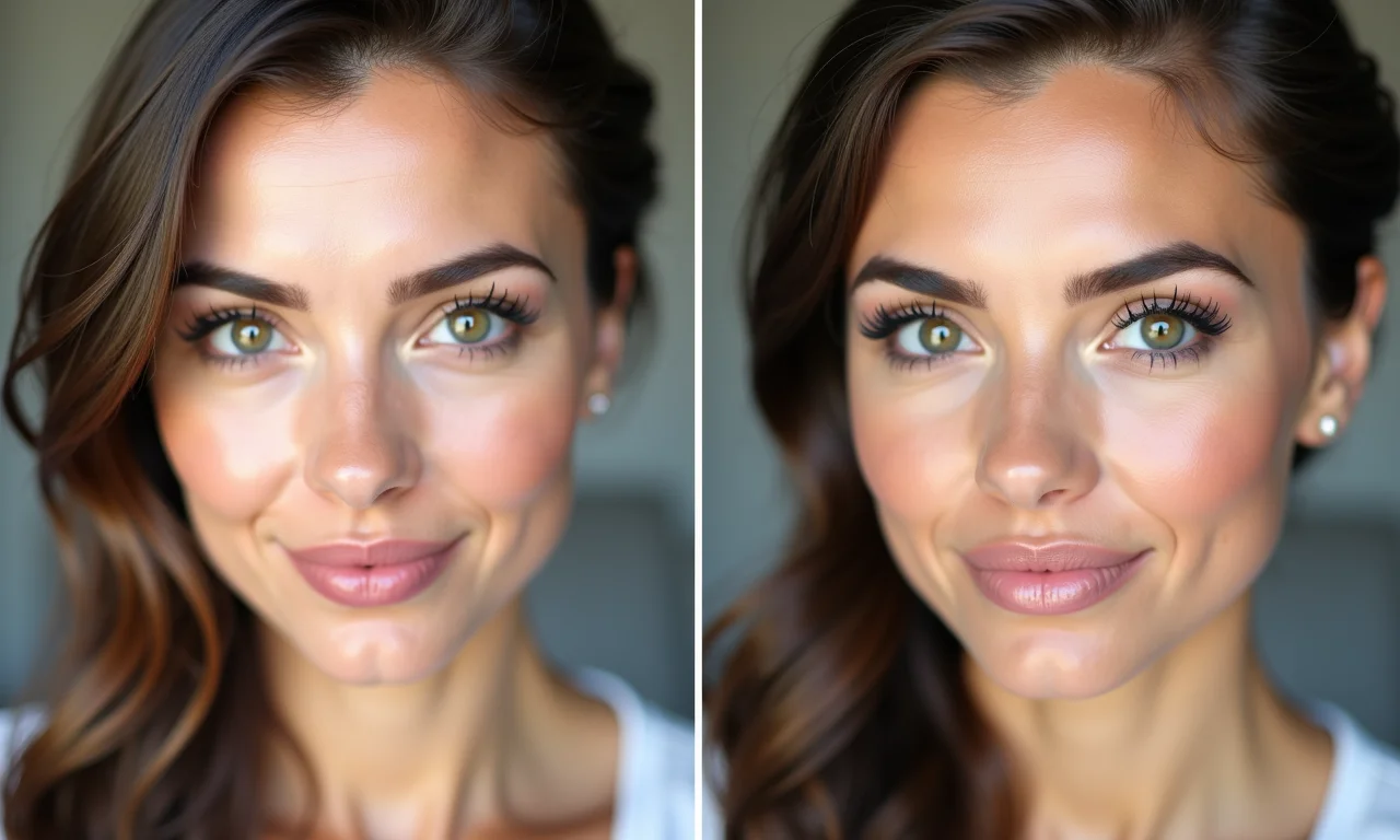 Corrigindo assimetrias labiais com o contorno.