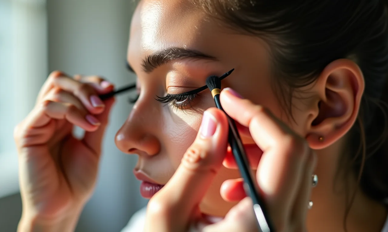 Criando a extensão do delineado infinito.