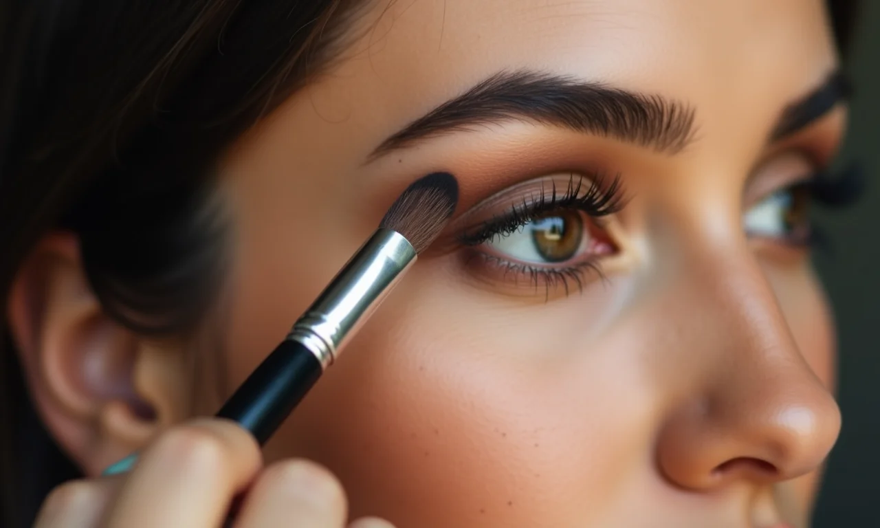 Criando um côncavo definido com sombra marrom.