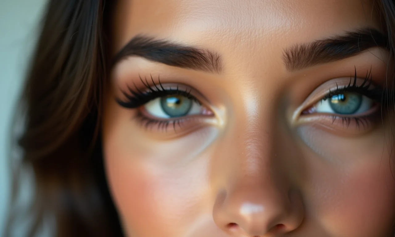 Delineado asa de anjo perfeito em close-up.