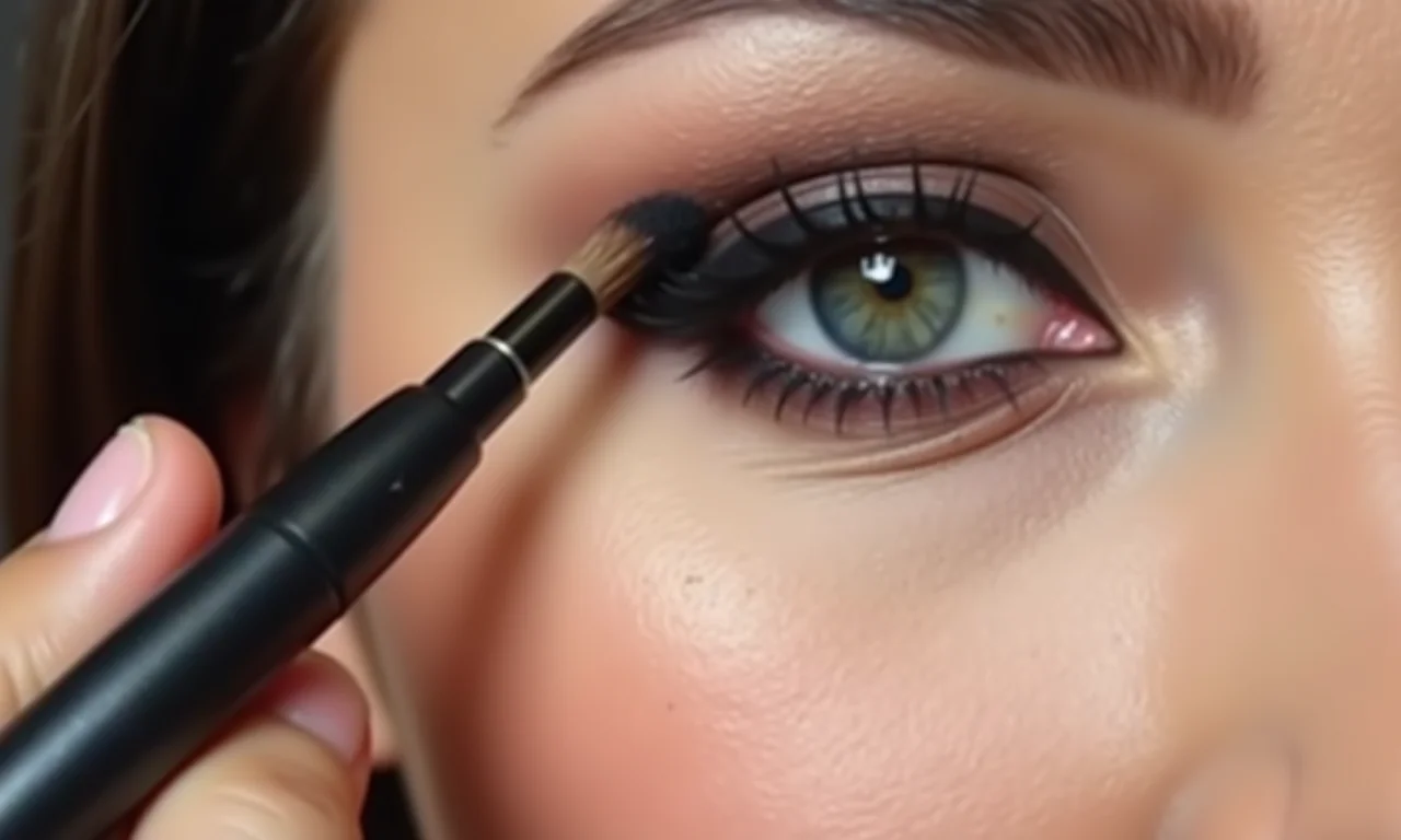 Delineado esfumado para um toque especial.