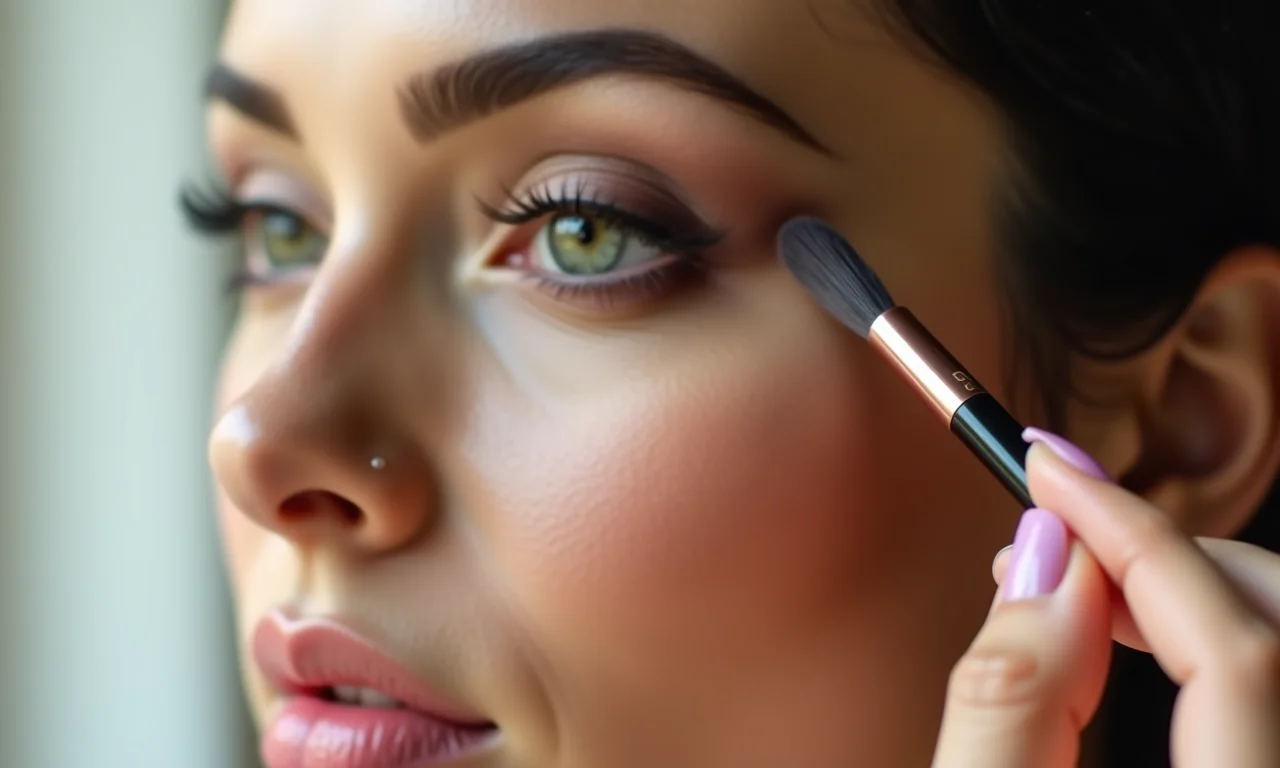 Delineado fino e esfumado para realçar o olhar.