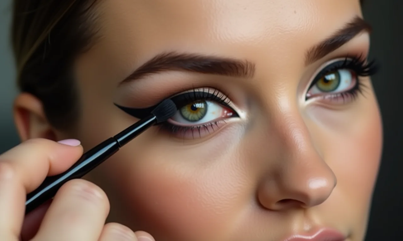 Delineado gatinho alongado valorizando o olhar.