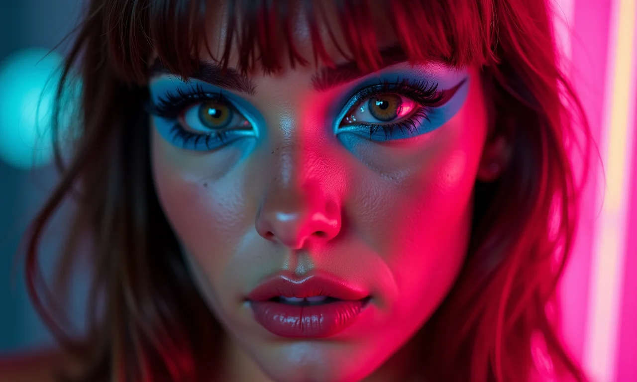 Delineado gráfico e criativo para um visual de rock.