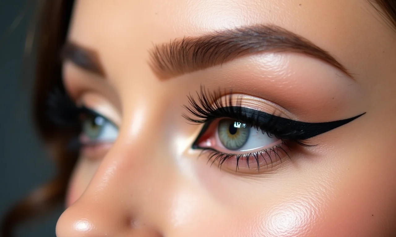 Delineado para realçar o olhar no cut crease semi aberto.