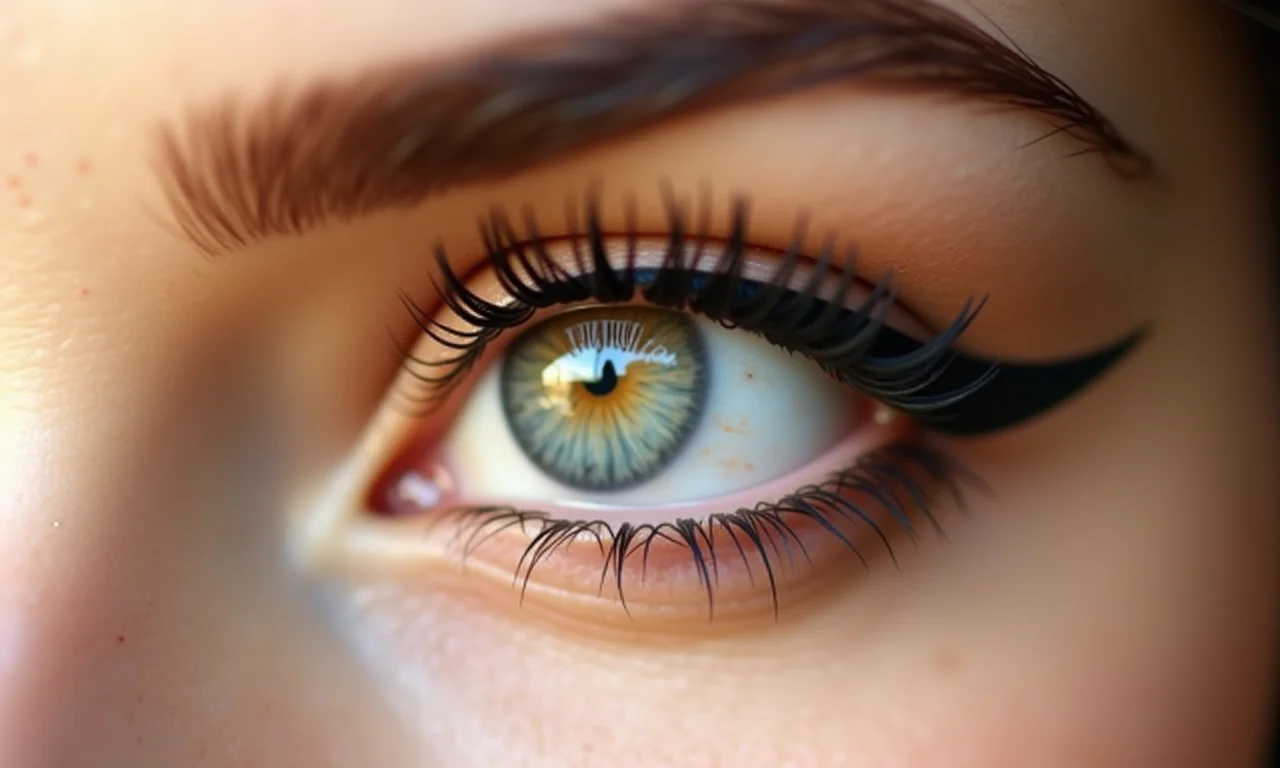 Delineador marrom para olhos castanhos, suavidade.