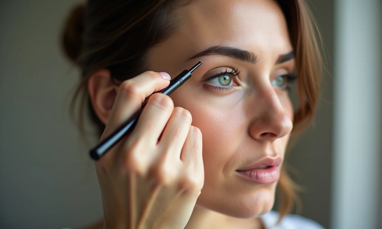 Delineador para um toque de glamour.