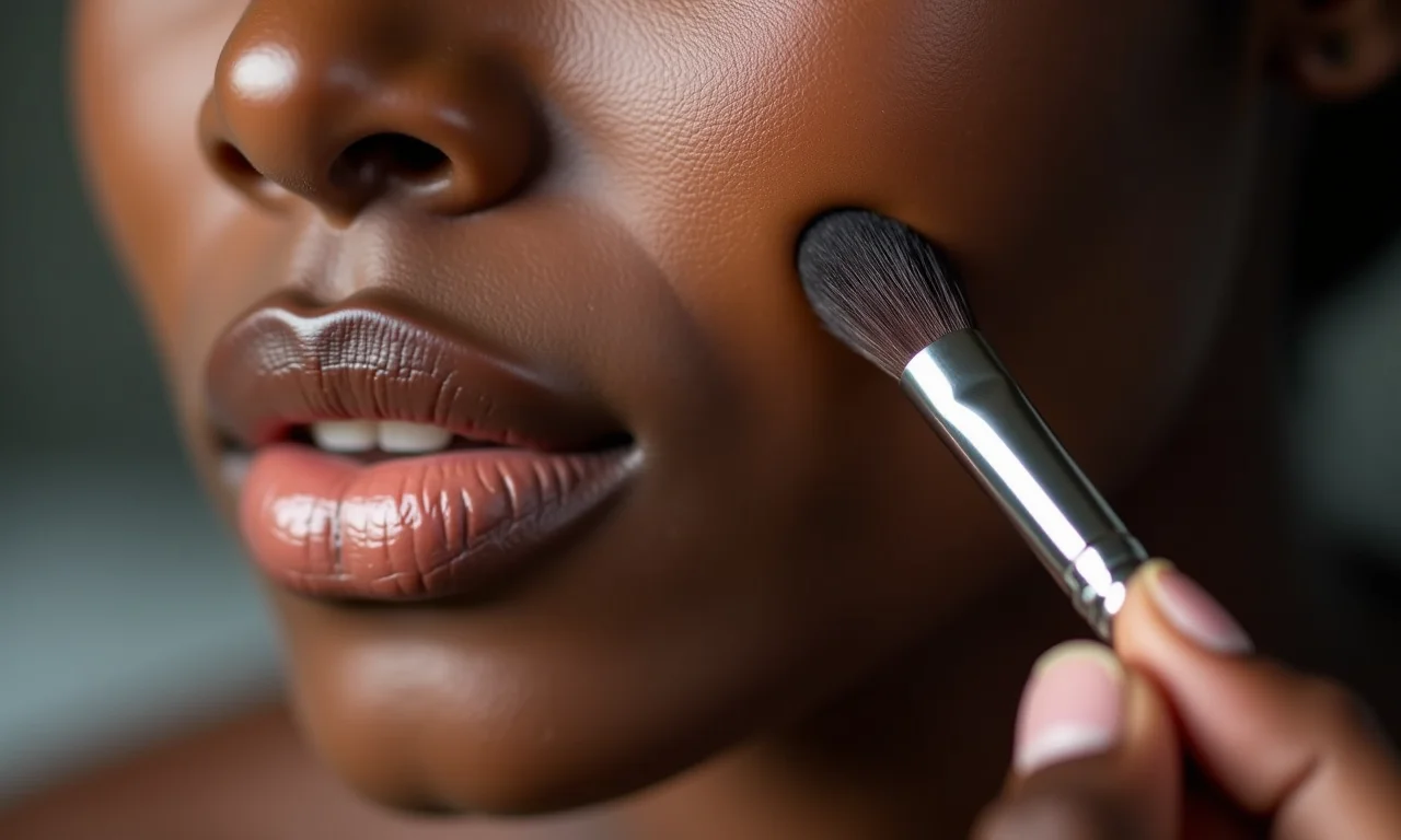 Esfumando o contorno na pele negra.