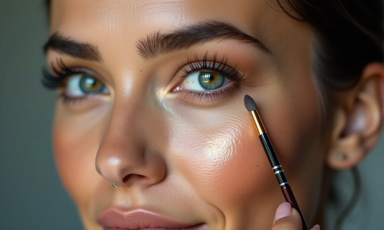 Esfumando o contorno para um acabamento natural.