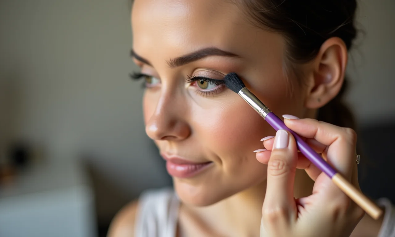 Esfumando o delineado invertido para um visual moderno.