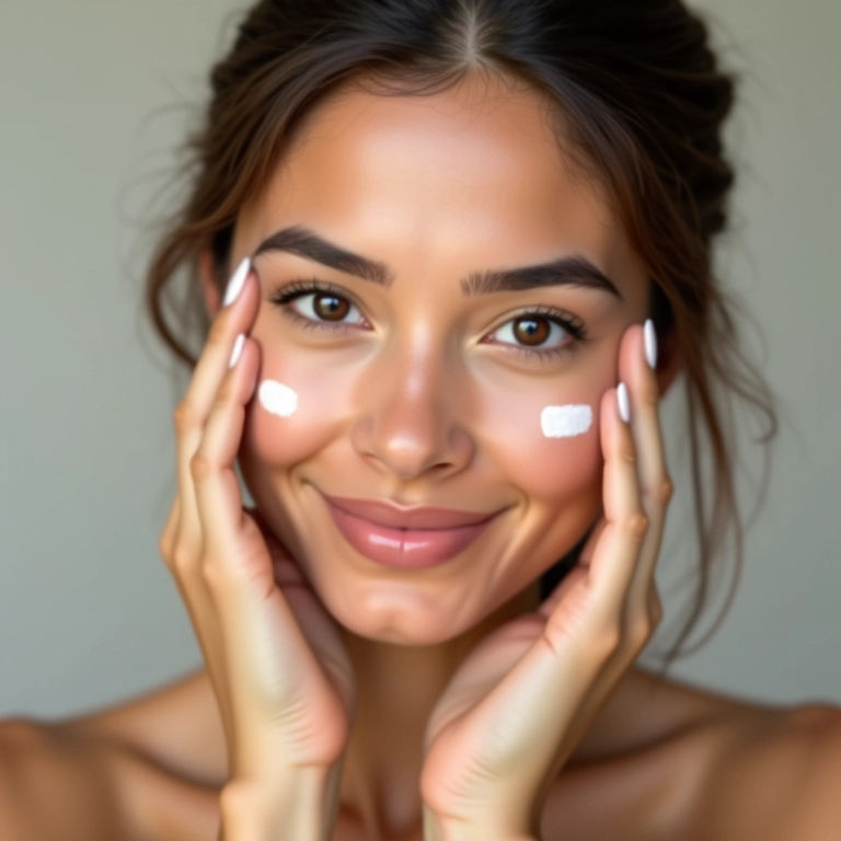 Fácil aplicação do BB cream.