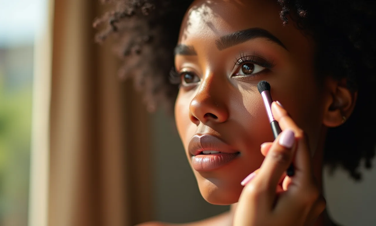 Finalizando com um toque de iluminador.