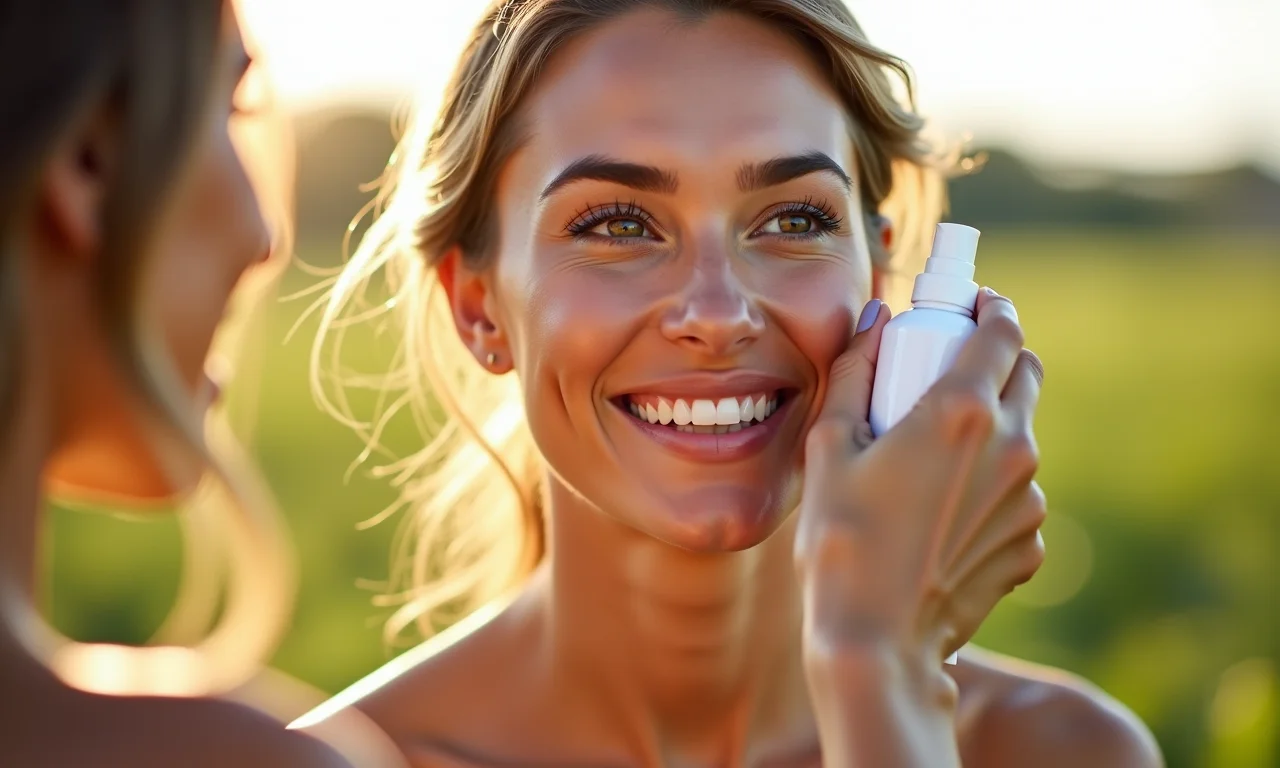 Fixador de maquiagem para garantir a durabilidade.