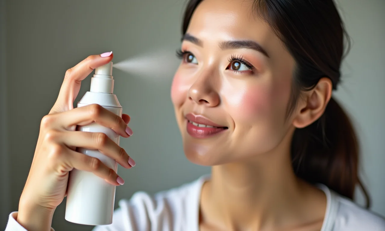 Fixador de maquiagem para maior durabilidade.