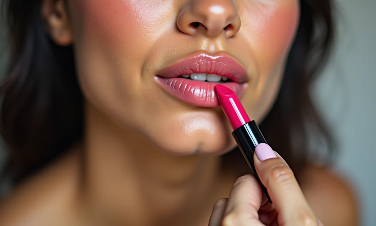 Gloss labial para um toque moderno.