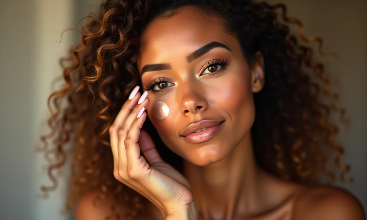 Iluminador estratégico para um glow natural.