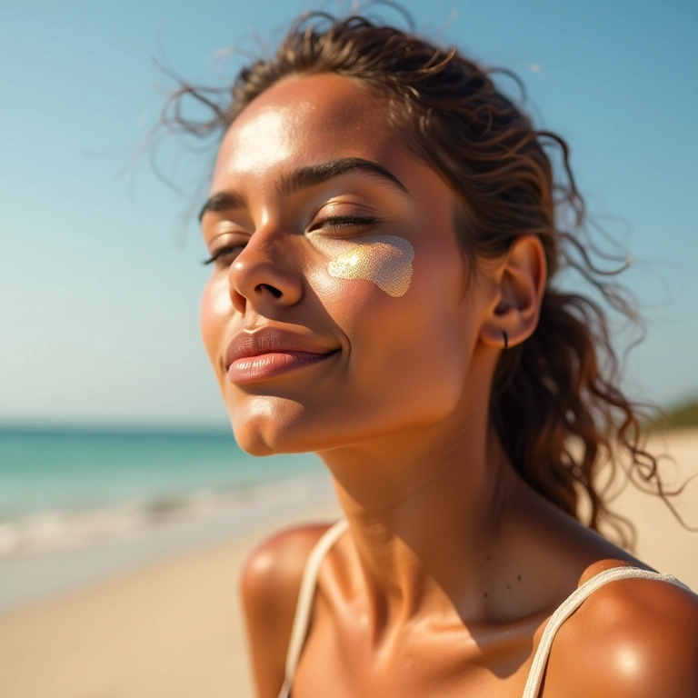 Iluminador mineral com FPS para proteção solar.