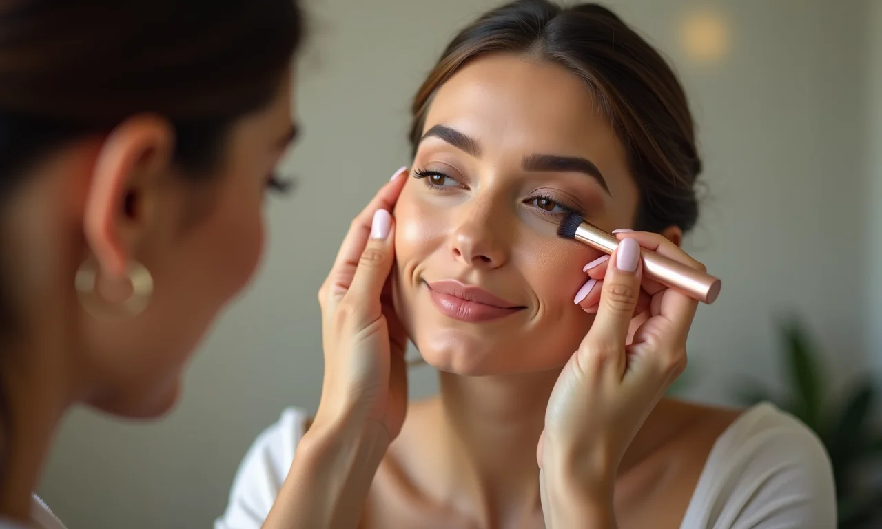 Iluminador para pontos de luz sutil na maquiagem.