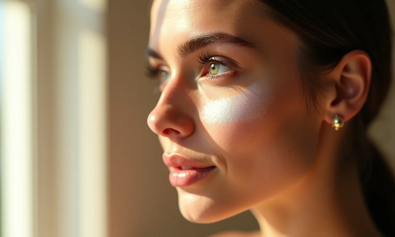 Iluminador para um glow natural na maquiagem.