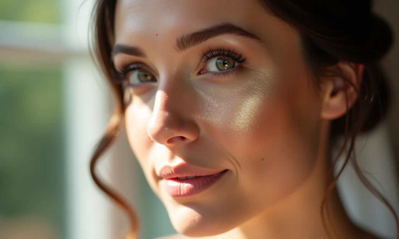 Iluminador para um glow perfeito na maquiagem da noiva.